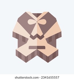 Icon Poncho. related to Argentina symbol. flat style. simple design editable. simple illustration