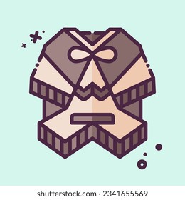 Icon Poncho. related to Argentina symbol. MBE style. simple design editable. simple illustration