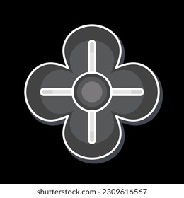 Icon Poppy. related to Flowers symbol. glossy style. simple design editable. simple illustration