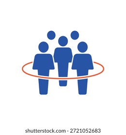 Ícone a Densidade populacional, isolado contra um fundo limpo.