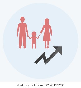 Icon Population Growth Suitable Community Symbol Stock Vector (Royalty ...