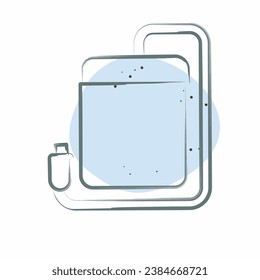 Icono Portable Hdd. relacionado con el símbolo Computer. Color Spot Style. diseño simple editable. ilustración simple