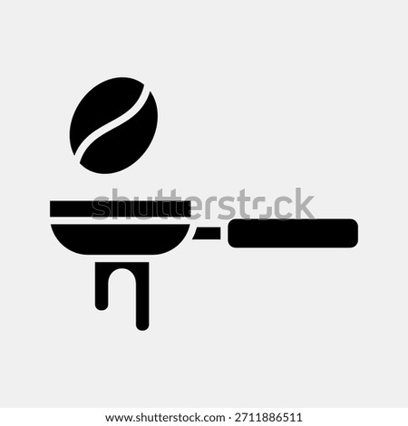 Icon portafilter. Coffee shop elements. Icon in glyph style.