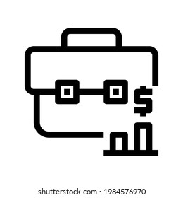 Icon Portfolio Analysis With Style Outline