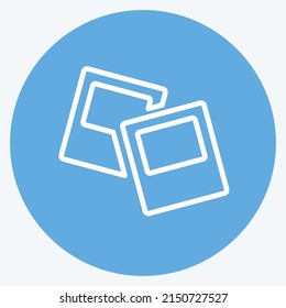 Icon Portfolio Management. geeignet für das Symbol IT Services. Blauer Augenstil. einfaches Design bearbeitbar. Designvorlage, Vektor. einfache Symbolillustration