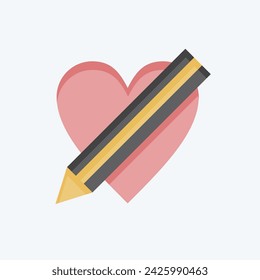 Icon Portofolio. related to Creative Concept symbol. flat style. simple design editable. simple illustration