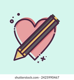Icon Portofolio. related to Creative Concept symbol. MBE style. simple design editable. simple illustration