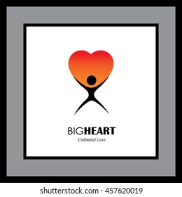 icon for positive personality, empathetic person, kind nature - concept vector. This graphic also represents individuality, character, emotions & feelings, human soul & spirit, self love, compassion