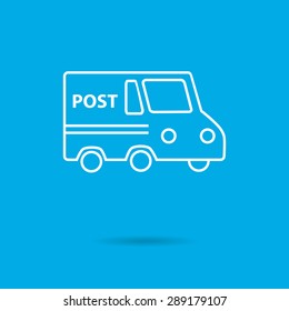 Icon of post service car