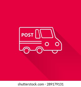 Icon of post service car