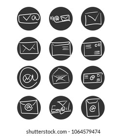 icon postage letter envelope e-mail maya dog paper letter for site or business card vector icon