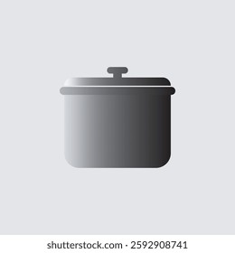 icon pot with lid vector illustration