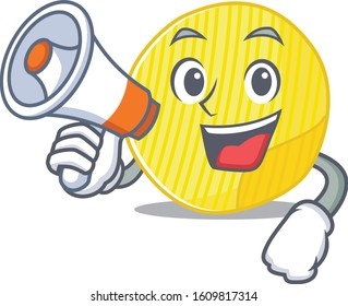 An icon of potato chips having a megaphone