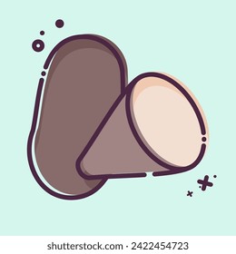 Icon Potato. related to Vegan symbol. MBE style. simple design editable. simple illustration