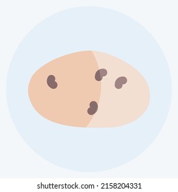 Symbol Potato. geeignet für das Symbol Obst und Gemüse. Flachstil. einfaches Design bearbeitbar. Designvorlage, Vektor. einfache Symbolillustration