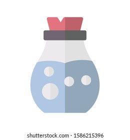 Icon potion in flat style. vector illustration and editable stroke. Isolated on white background.
