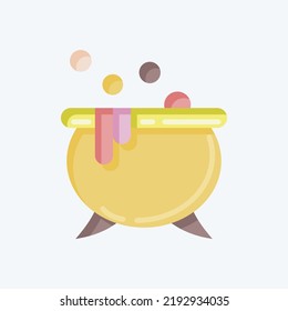 Icon Potion. suitable for Halloween symbol. flat style. simple design editable. design template vector. simple illustration