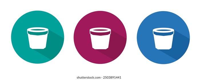 Icon for potted vector illustration in flat.