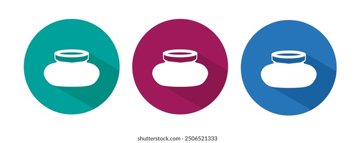 Icon for potted vector illustration in flat.
