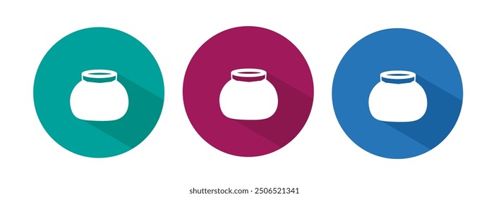 Icono para Ilustración vectorial en maceta en piso.