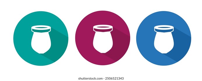 Icon for potted vector illustration in flat.
