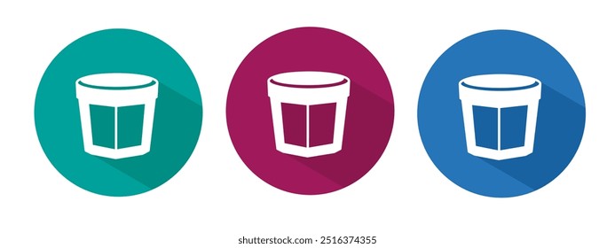 Icon for potted vector illustration in flat.
