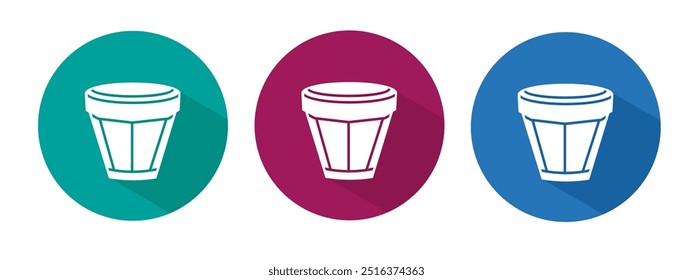 Icon for potted vector illustration in flat.