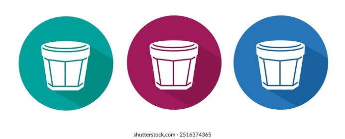 Icon for potted vector illustration in flat.