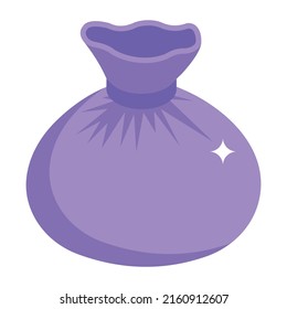 An icon of a pouch isometric vector 

