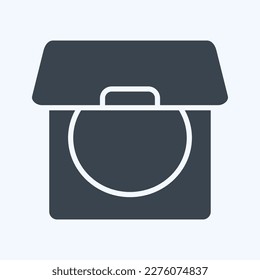 Icon Powder. related to Barbershop symbol. Beauty Saloon. simple illustration