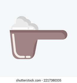 Icon Powder. related to Laundry symbol. flat style. simple design editable. simple illustration, good for prints