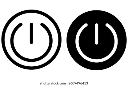 Icon power button vector editable
Vector power button