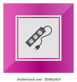 Icon of power extension cord