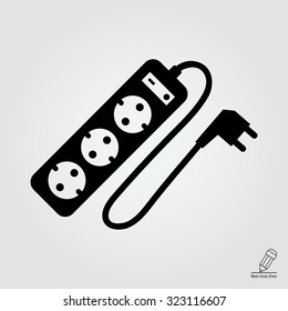 Icon of power extension cord