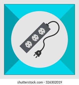 Icon of power extension cord