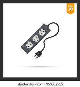 Icon of power extension cord