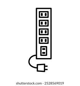 An icon of a power extension, symbolizing electricity, connectivity, or technological support, commonly used in tech-related contexts.