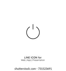 Icon power graphic design single icon vector