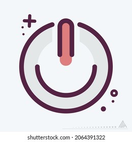Icono Poder - Modelo MBE - Ilustración simple, trazo editable, vector de plantilla de diseño, Buena para impresiones, carteles, anuncios, anuncios, gráficos de información, etc.