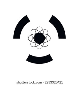 Icon power molecular vector molecule nuclear atom