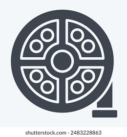Icon Power Steering Pump. related to Car Maintenance symbol. glyph style. simple illustration