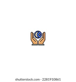 mano de oración de iconos Ramadán y Eid Islámico