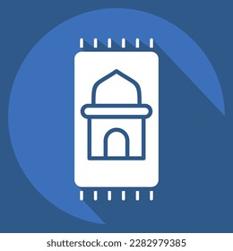 Icon Prayer Mat. related to Eid Al Fitr symbol. islamic. ramadhan. simple illustration
