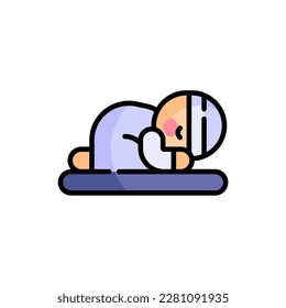 icon praying Ramadan and Islamic Eid