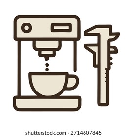 Ícone para fabricação de expresso de precisão