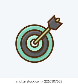 Icon Precision. suitable for Startup symbol. flat style. simple design editable. design template vector. simple illustration