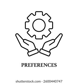 Icon a preferences, isolated against a clean background.