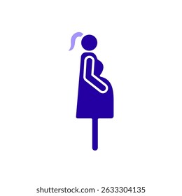 Icon a pregnancy, isolated against a clean background.