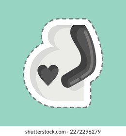 Icon Pregnancy. related to Family symbol. simple design editable. simple illustration
