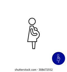 Icon Of Pregnant Woman